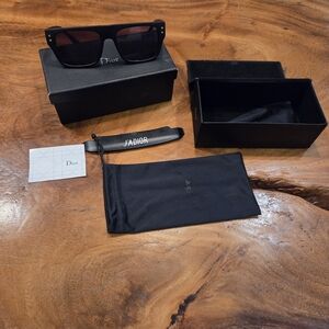 Dior Black Sunglasses with Case